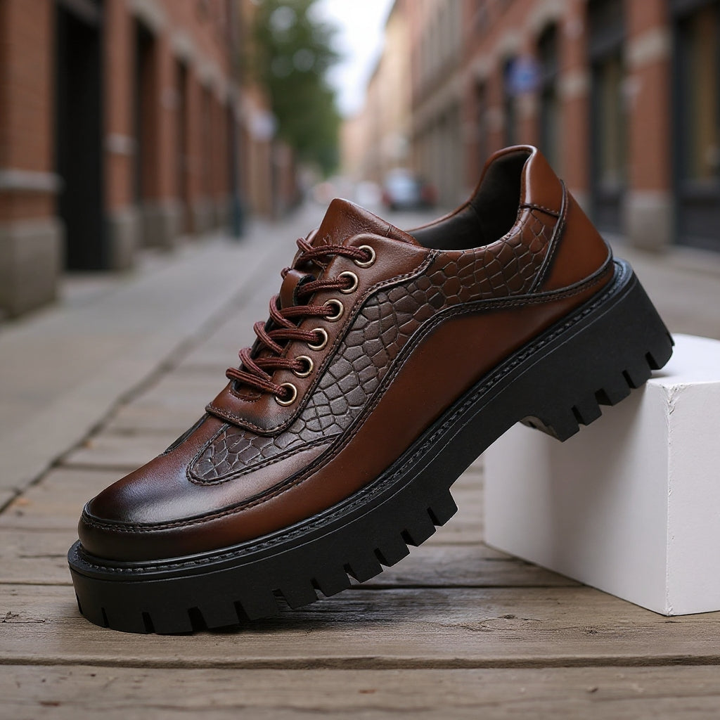 Santino Leather Platform Shoes