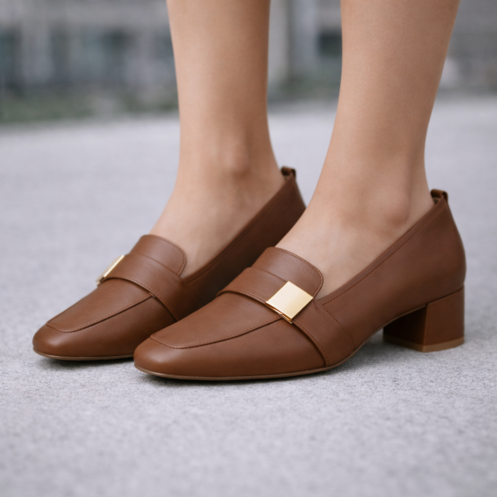 Avelin Leather Heels