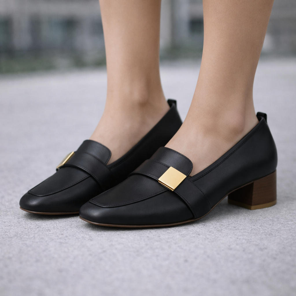 Avelin Leather Heels