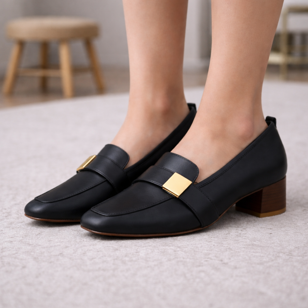 Avelin Leather Heels