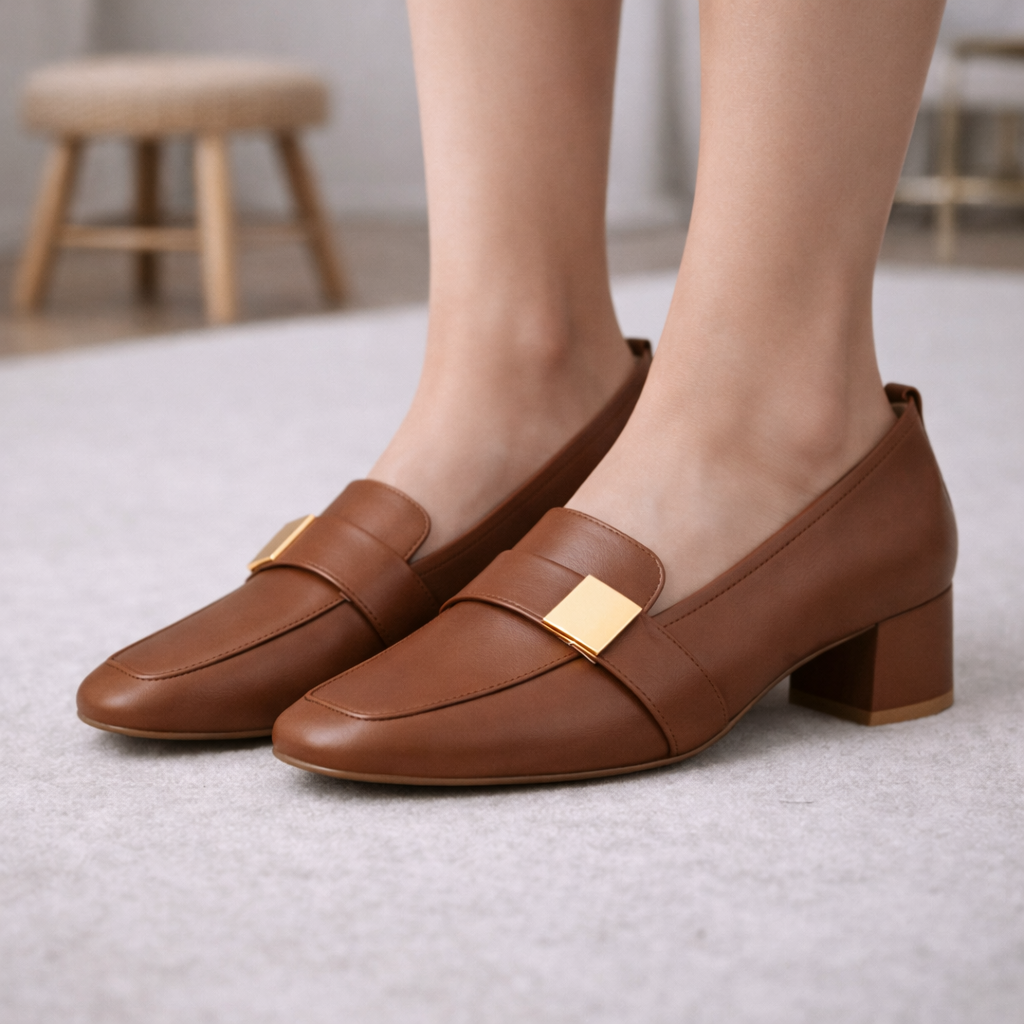 Avelin Leather Heels