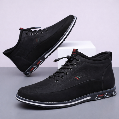 Savino Leather Mid-Top Sneakers