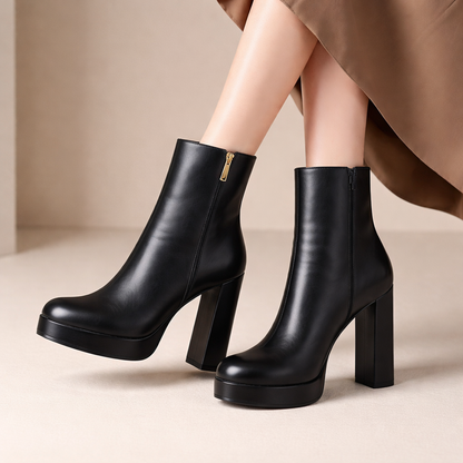 Avelin Genuine Leather Heels