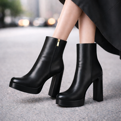 Avelin Genuine Leather Heels