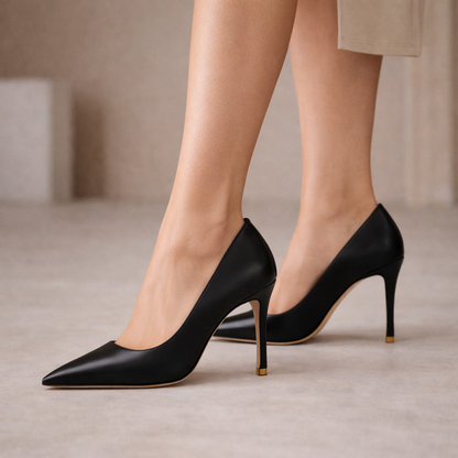 Avelin Leather Heels