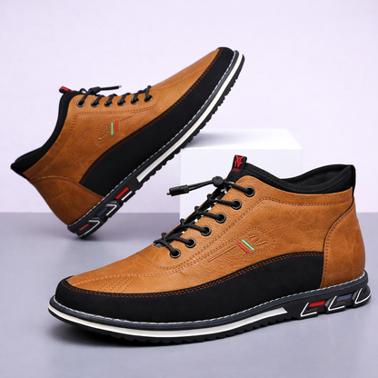 Savino Leather Mid-Top Sneakers