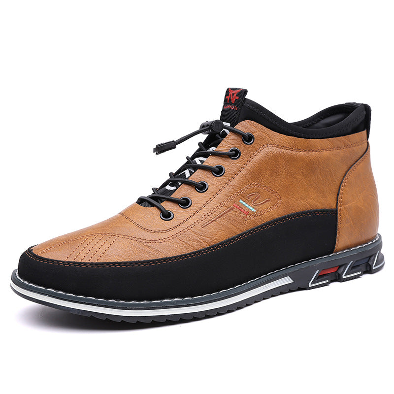 Savino Leather Mid-Top Sneakers